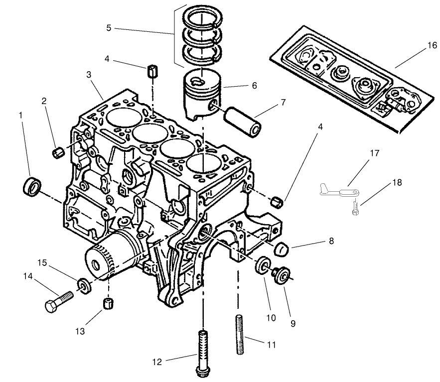 Cylinder Block Assembly