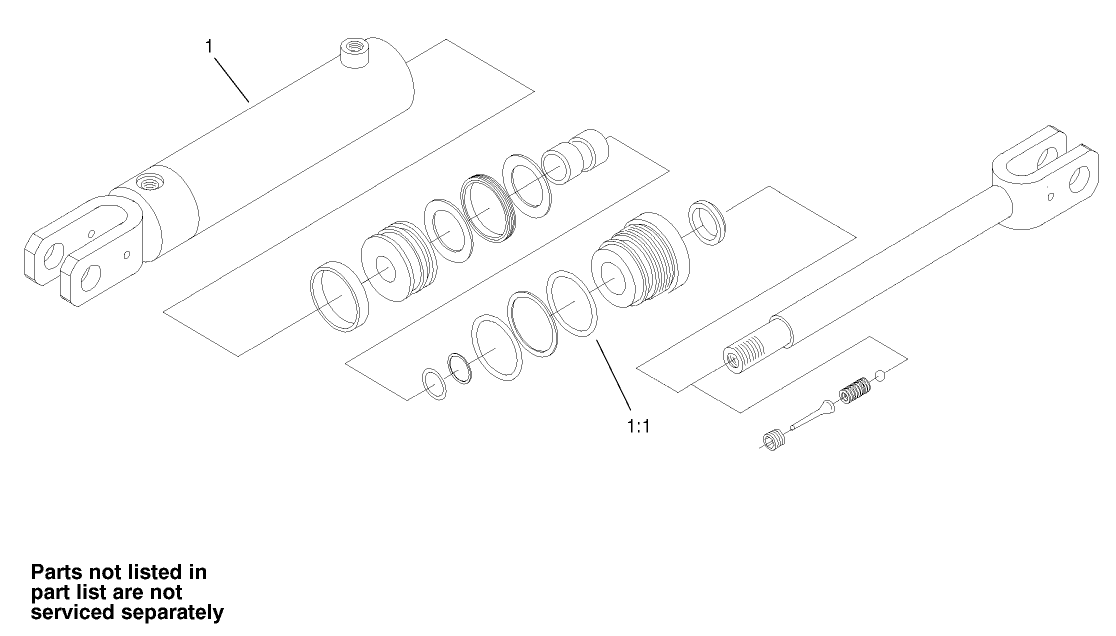 Hydraulic Cylinder Assembly No. 100-4163