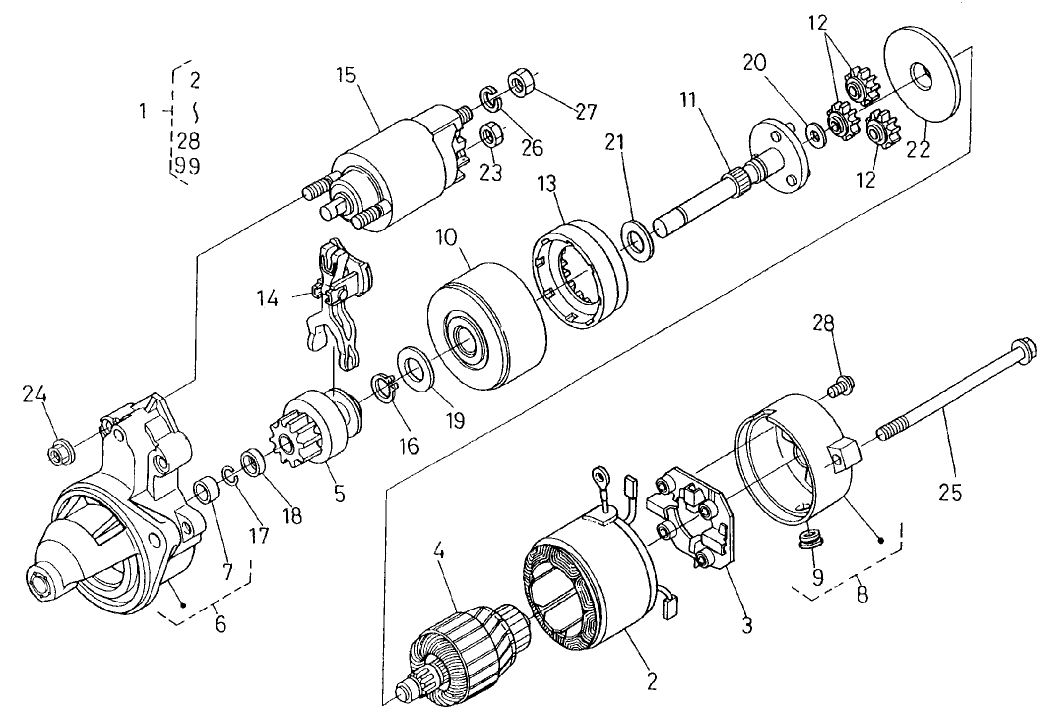 Starter (complete Parts)