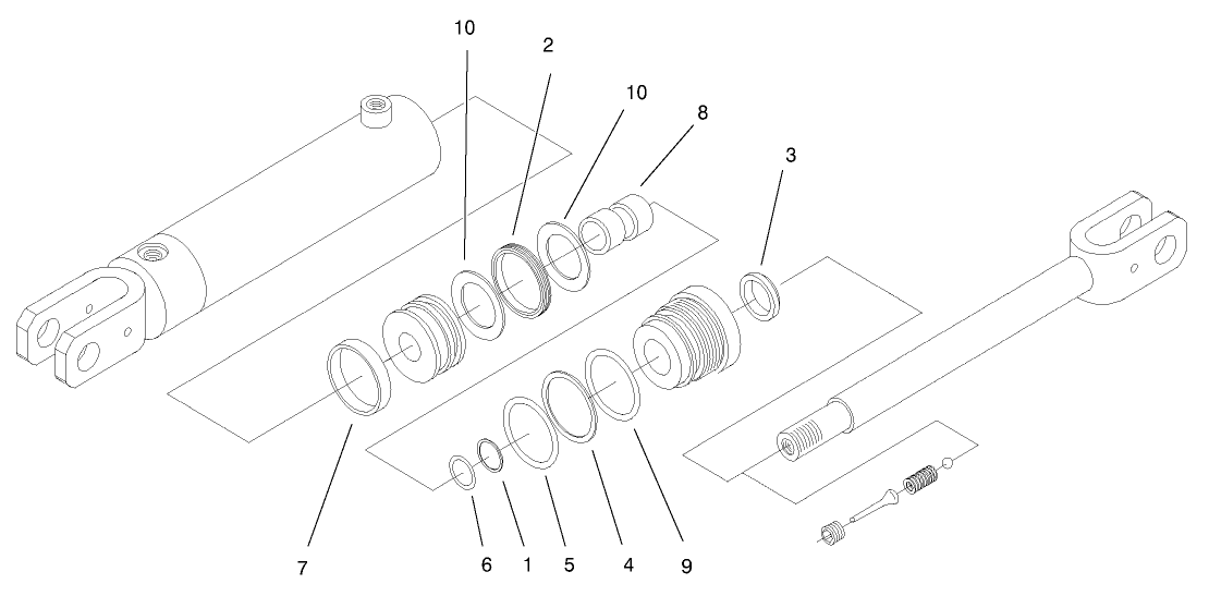 Hydraulic Cylinder Assembly No. 100-4163