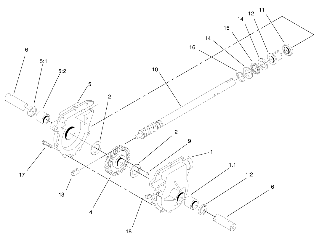 Auger Gearcase Assembly No. 74-1560