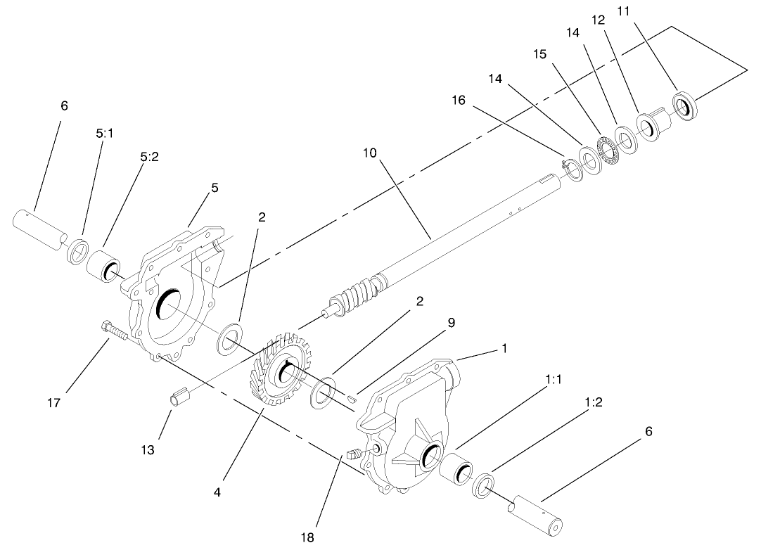 Auger Gearcase Assembly No. 74-1560