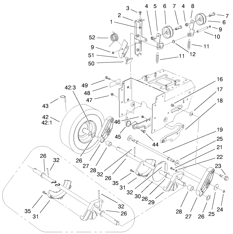 Lower Traction Assembly