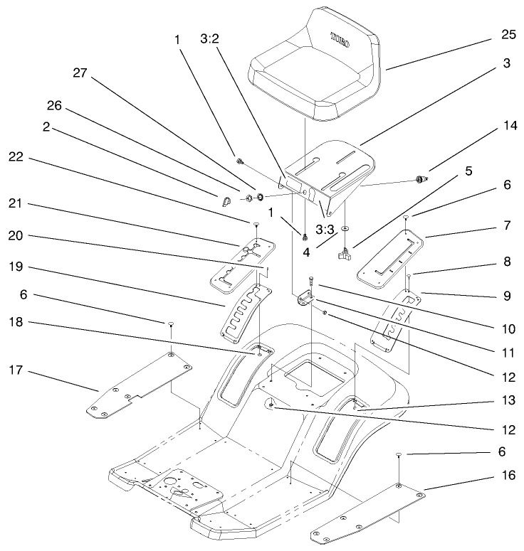 Rear Body & Seat Assembly
