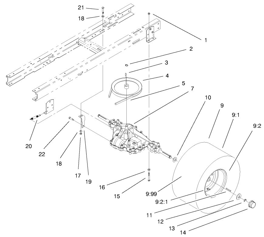 5 Speed Transaxle Assembly