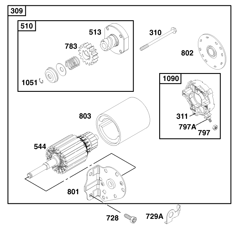 Engine Briggs & Stratton Model 28q777-0690-E1