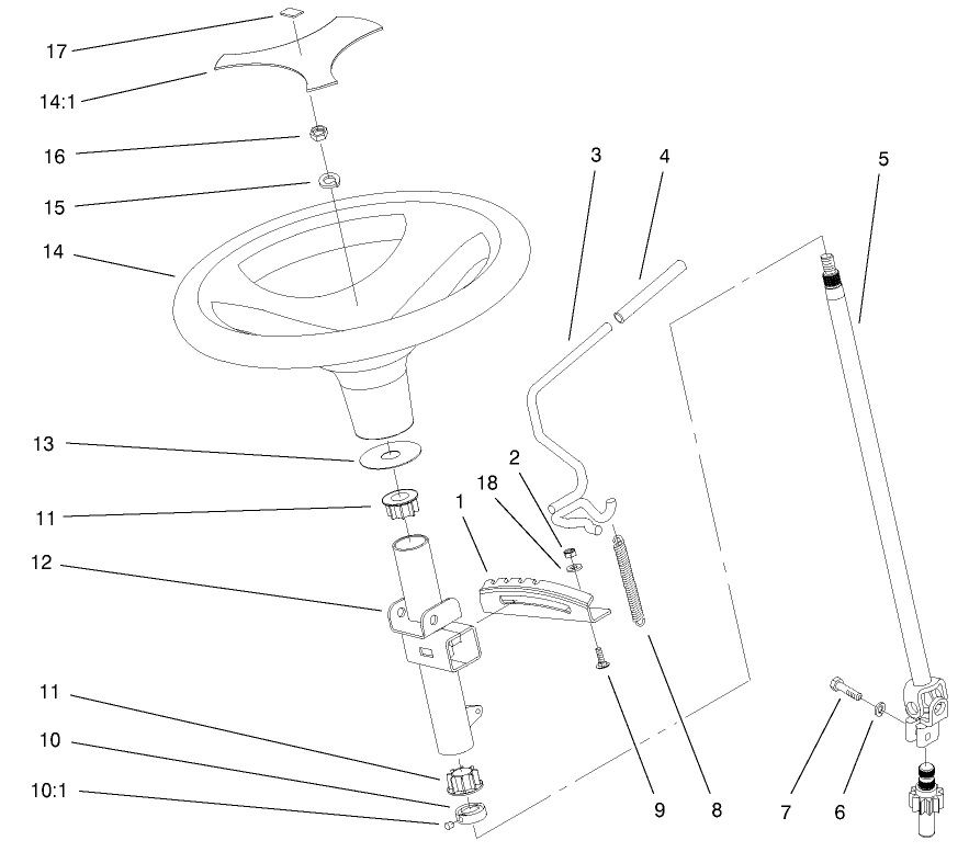 Manual Steering & Tilt Assembly