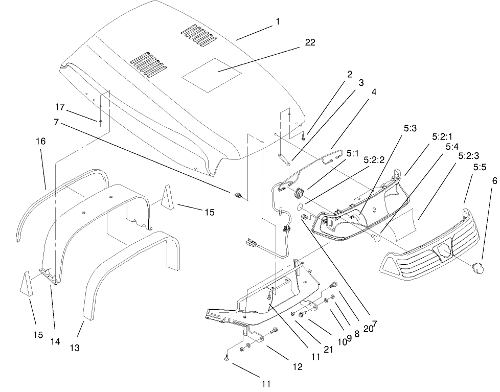 Hood & Headlight Assembly