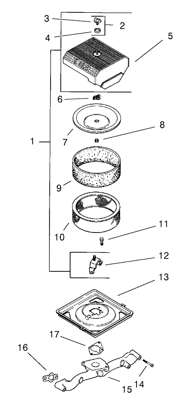 Group 10-Air Filter (model 73471 Only)