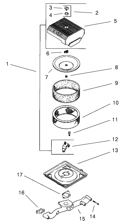 Group 10-Air Intake (models 73542 & 73570)