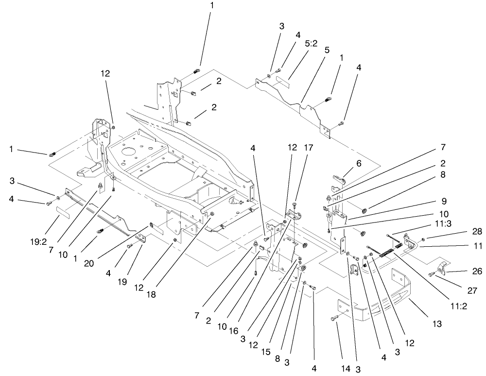 Bumper & Hood Support Assembly