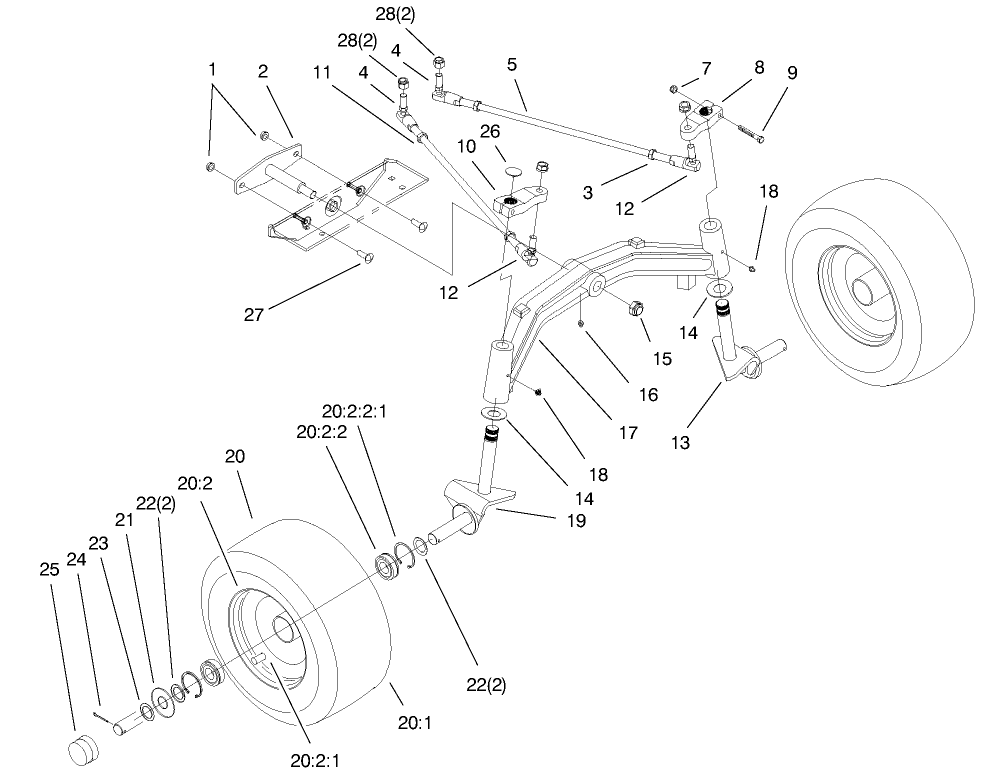 Tie Rods, Spindle, & Front Axle Assembly