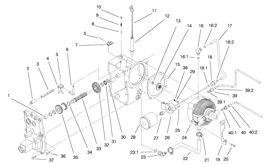 Hydro Trans Axle Assembly (cont.)