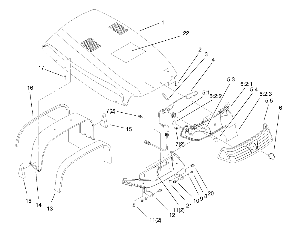 Hood & Headlight Assembly