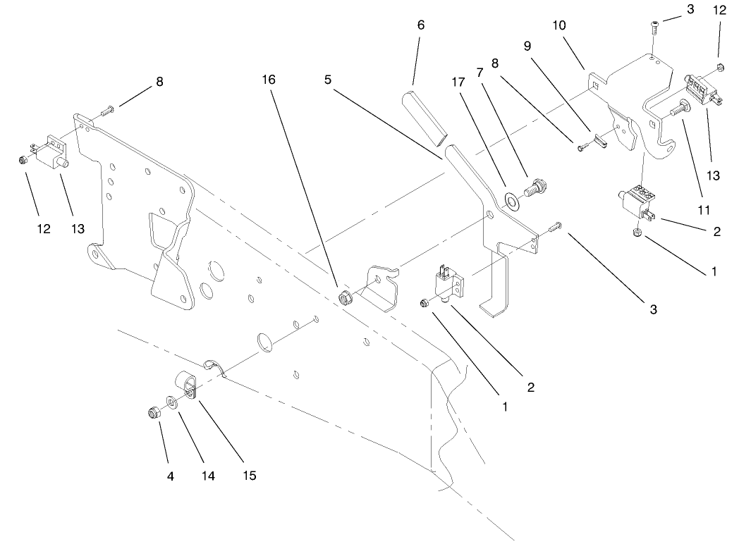 Upper Parking Brake Assembly