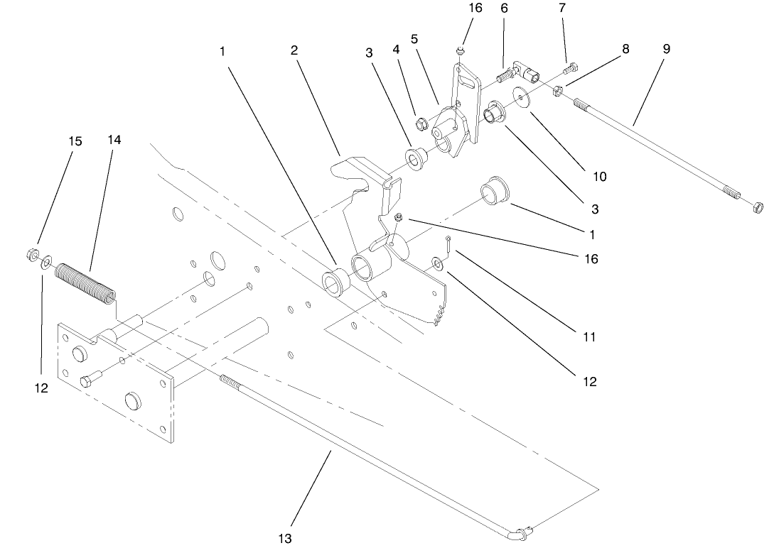 Lower Parking Brake Assembly