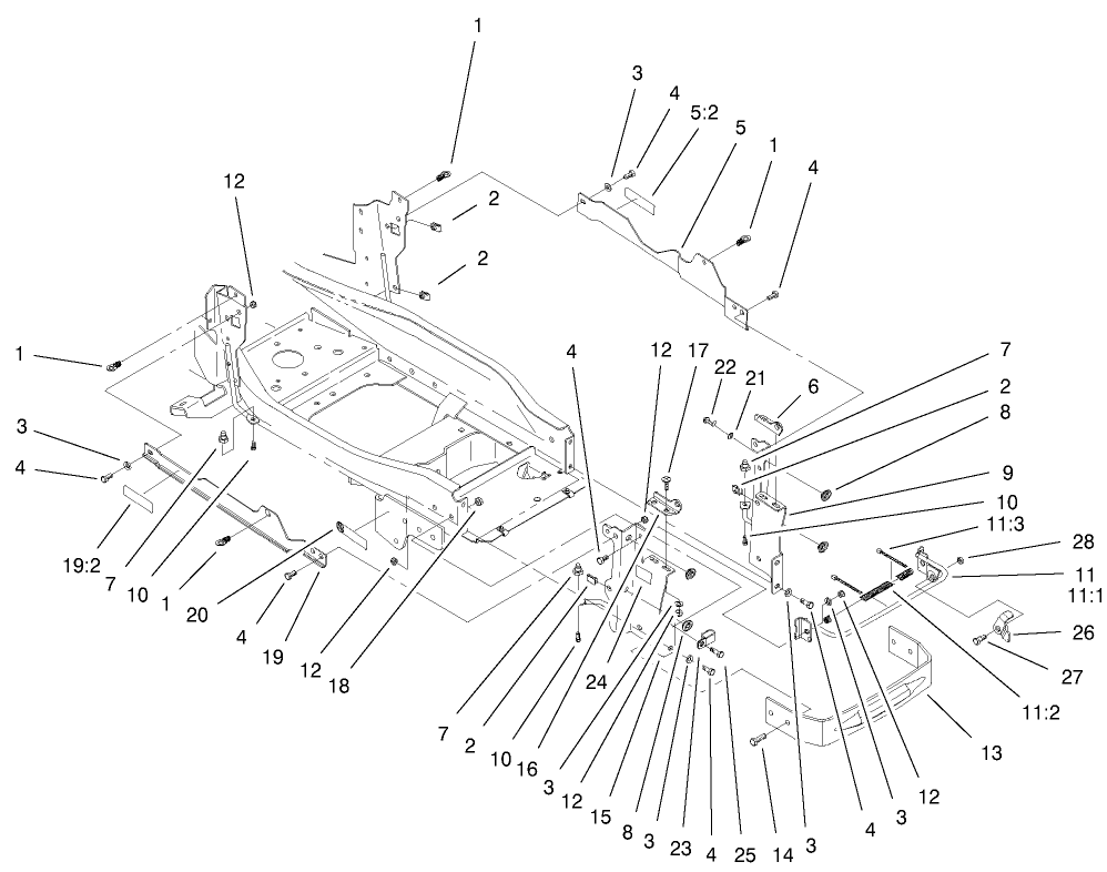 Bumper & Hood Support Assembly