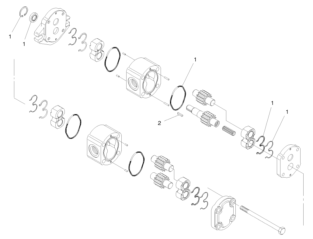Hydraulic Gear Pump Assembly No. 98-2752