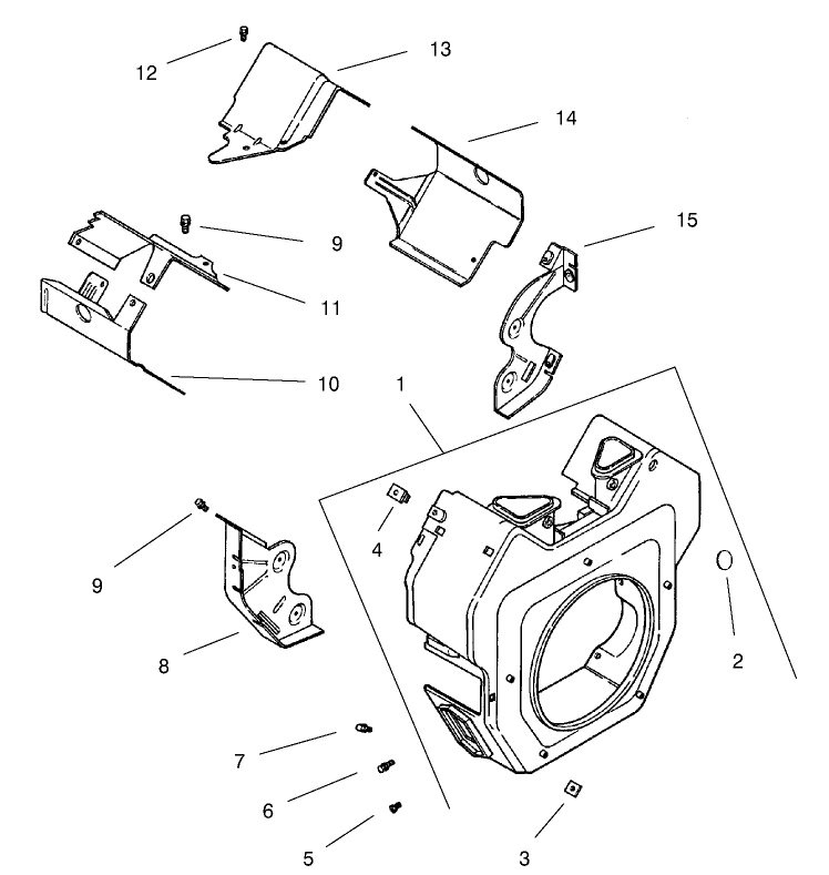 Group 6-Blower Housing & Baffles (ch20s 64637 Kohler)