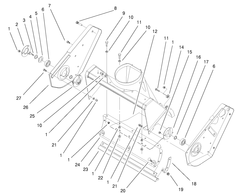 Housingand Side Plate Assembly