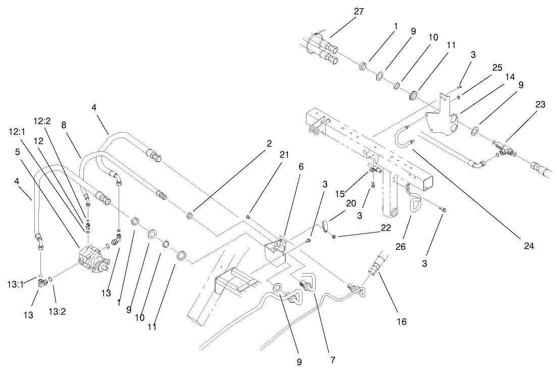 Rear Bulkhead & Reel Motor Assembly
