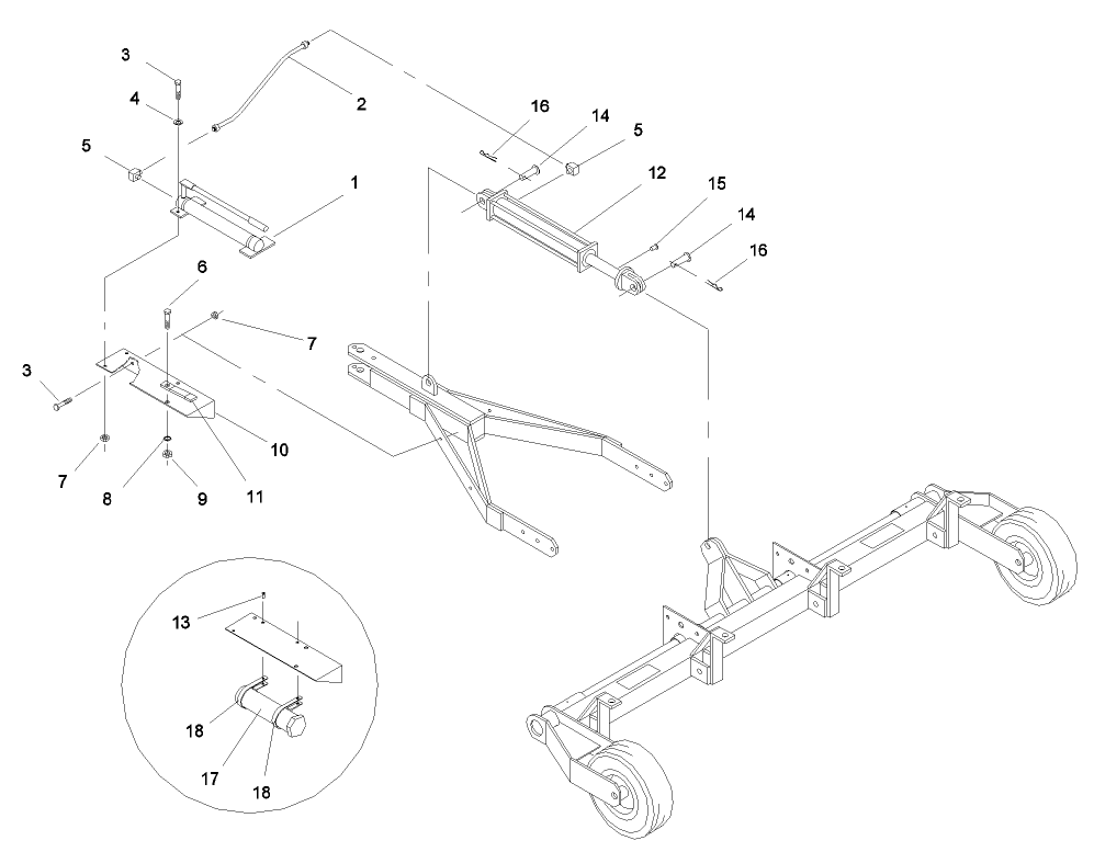 AERATOR 686-MODEL NO. 44850 HAND PUMP & CYLINDER MOUNTING