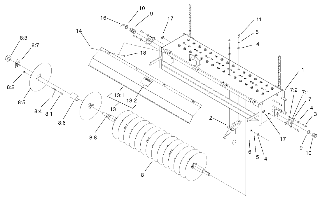 Disc Shaft And Frame Assembly