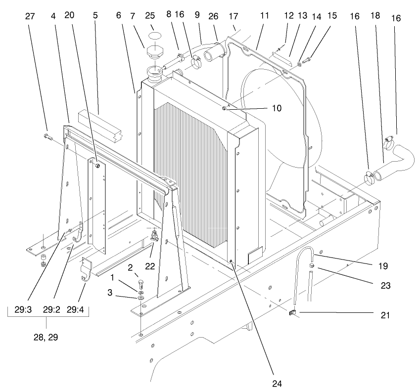 Radiator Frame Assembly