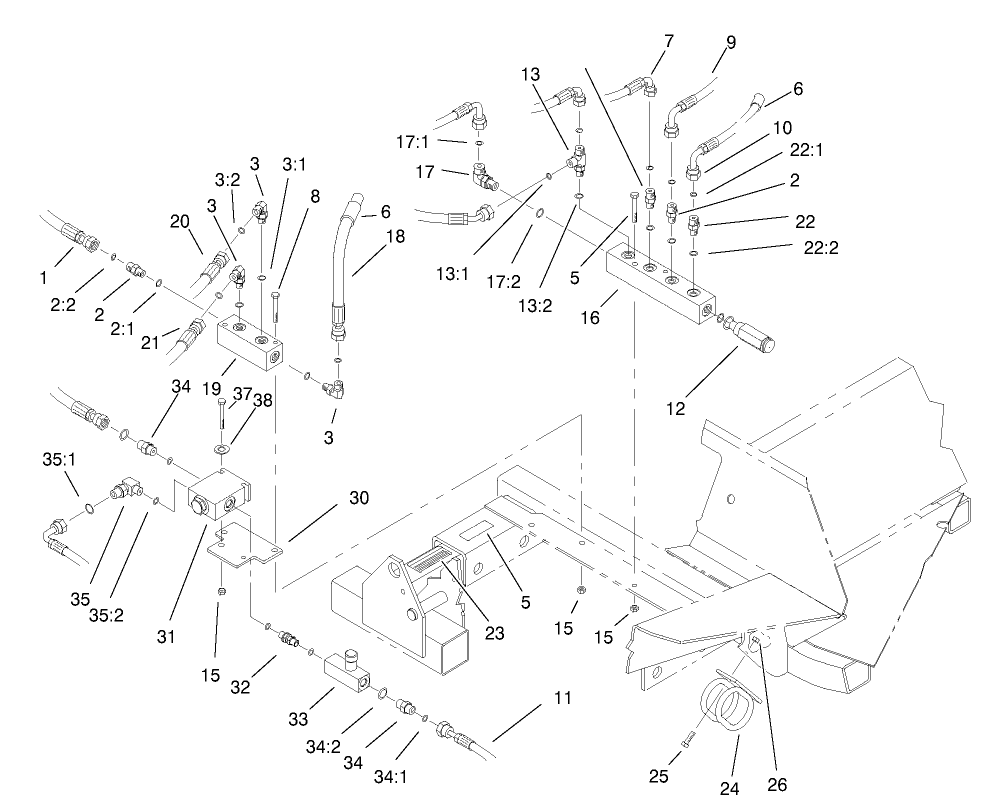 Front Hydraulic Manifold Assembly