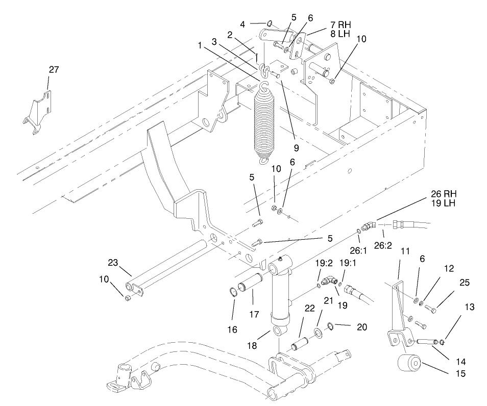 Rear Lift Arm Installation Assembly