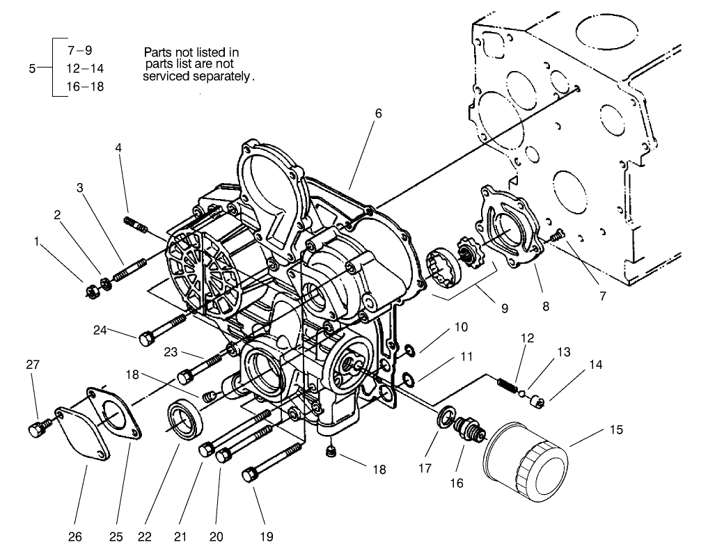 Gear Case And Oil Filter Assembly