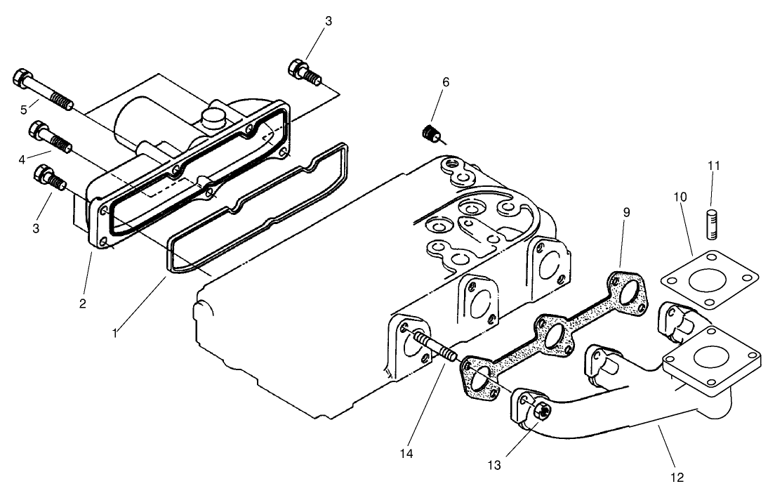 Exhaust Manifold And Gasket Assembly
