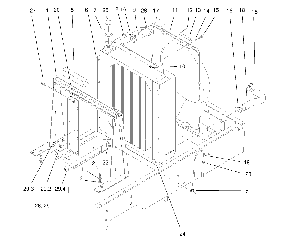 Radiator Frame Assembly