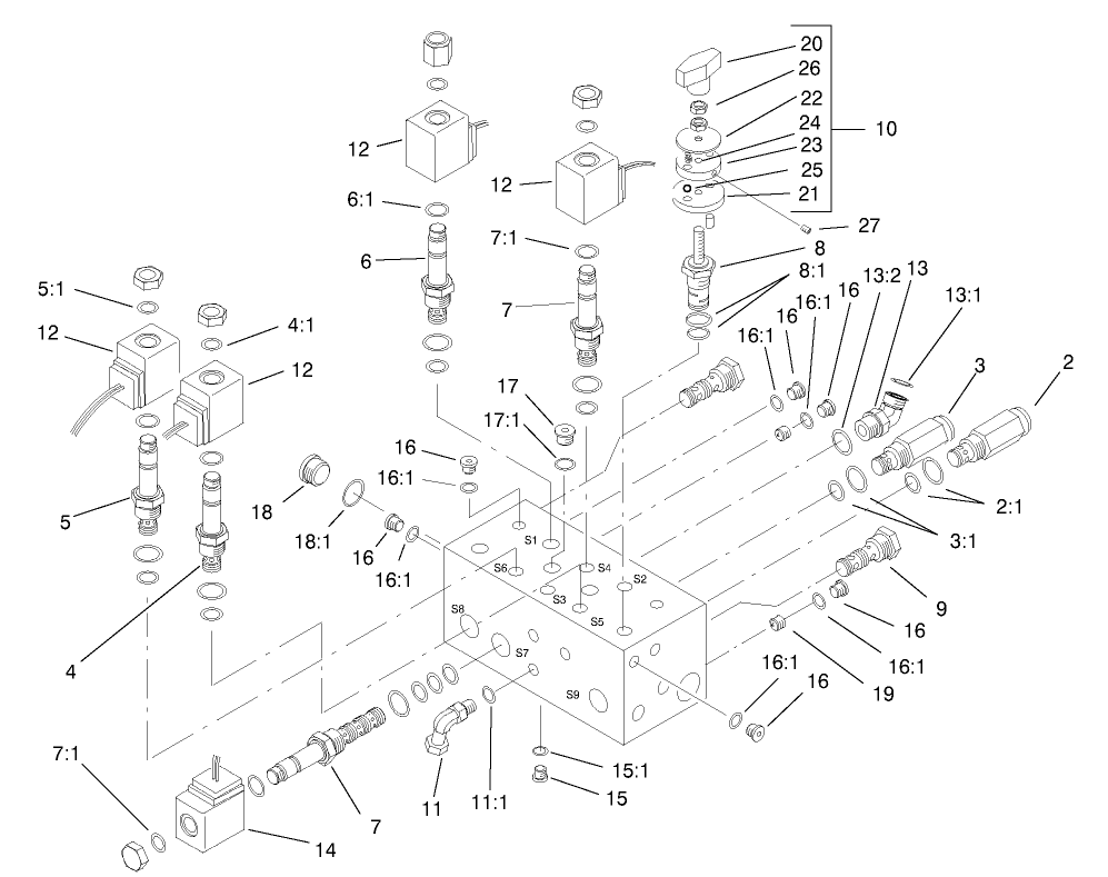 Hydraulic Manifold Assembly No. 98-4579