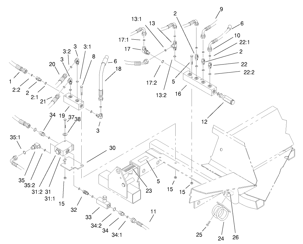 Front Hydraulic Manifold Assembly
