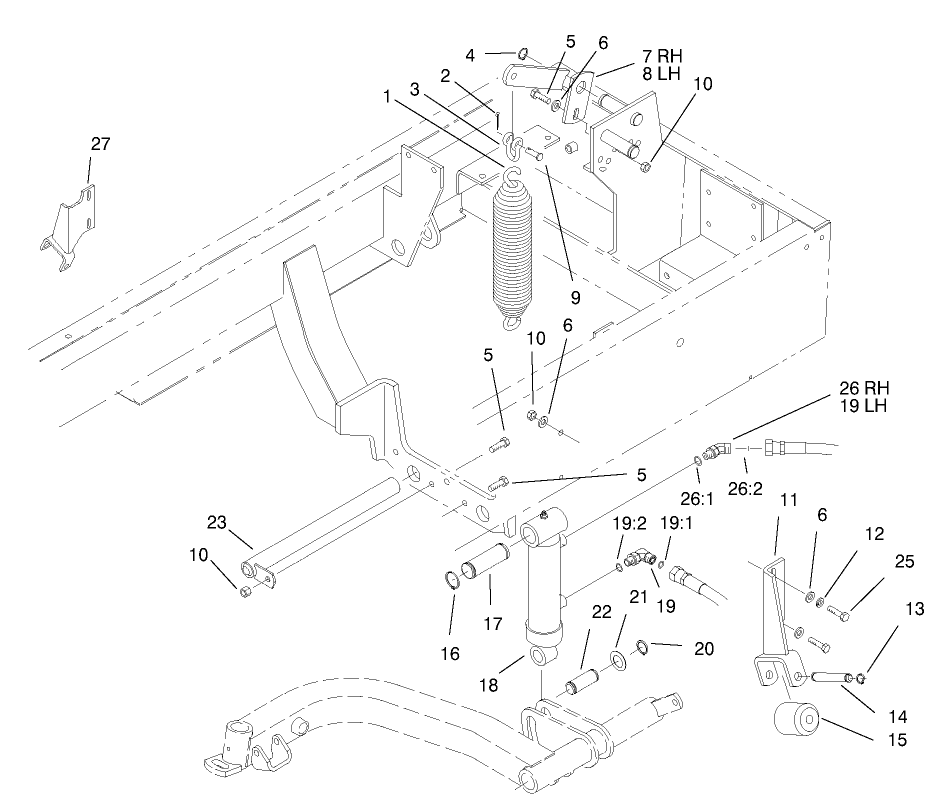 Rear Lift Arm Installation Assembly