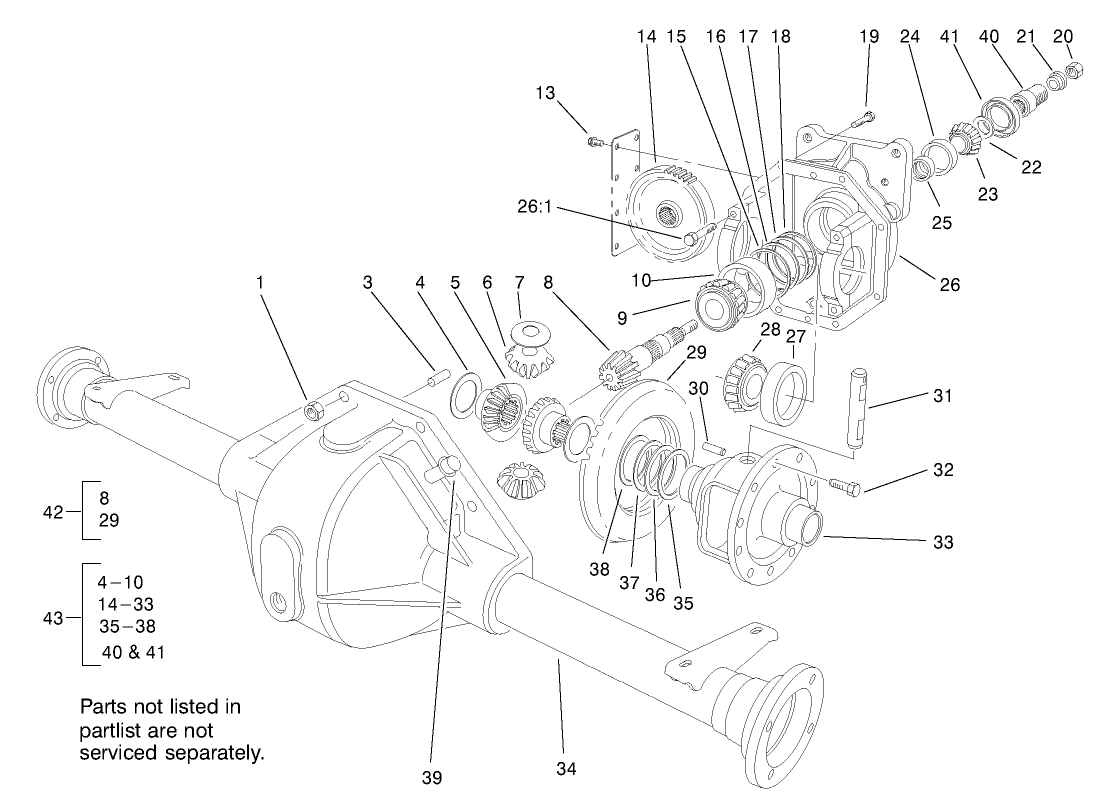 Axle Assembly No. 99-6981-03