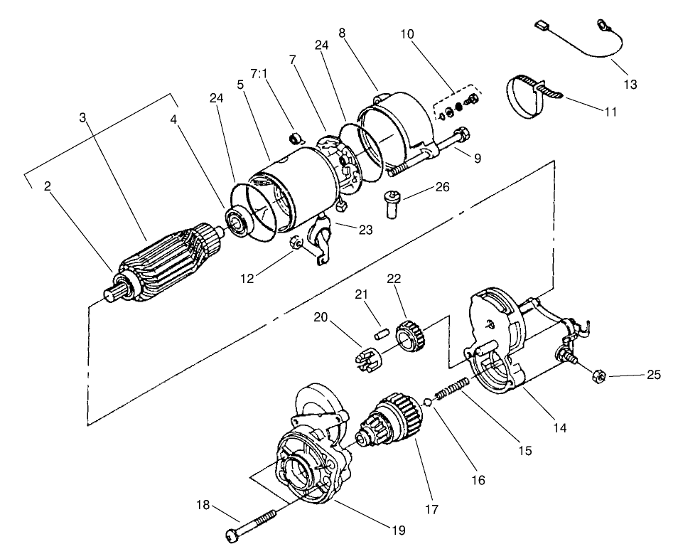 Starter Assembly No. 98-9705