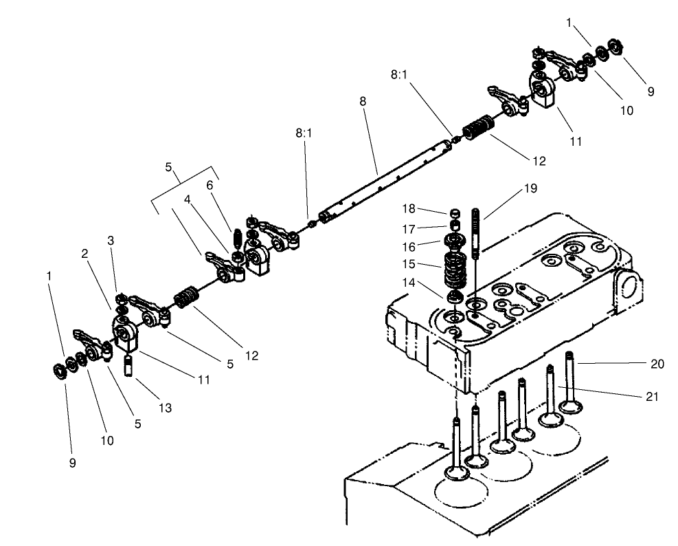 Valve And Rocker Arm Assembly