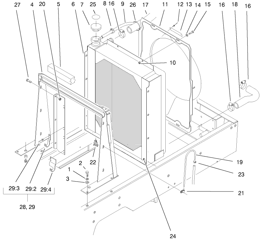 Radiator Frame Assembly