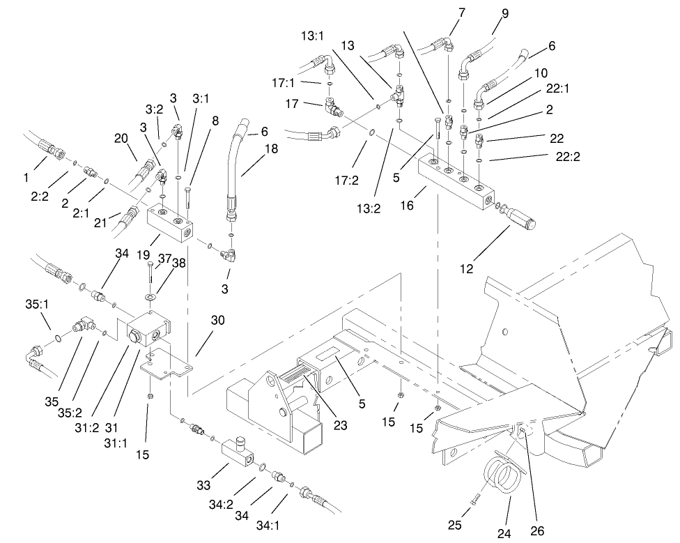 Front Hydraulic Manifold Assembly