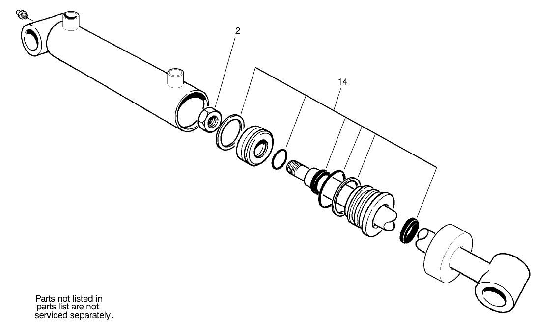 Hydraulic Cylinder Assembly No. 99-6986