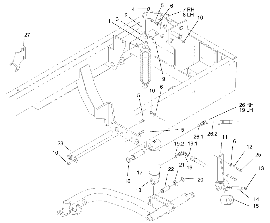 Rear Lift Arm Installation Assembly