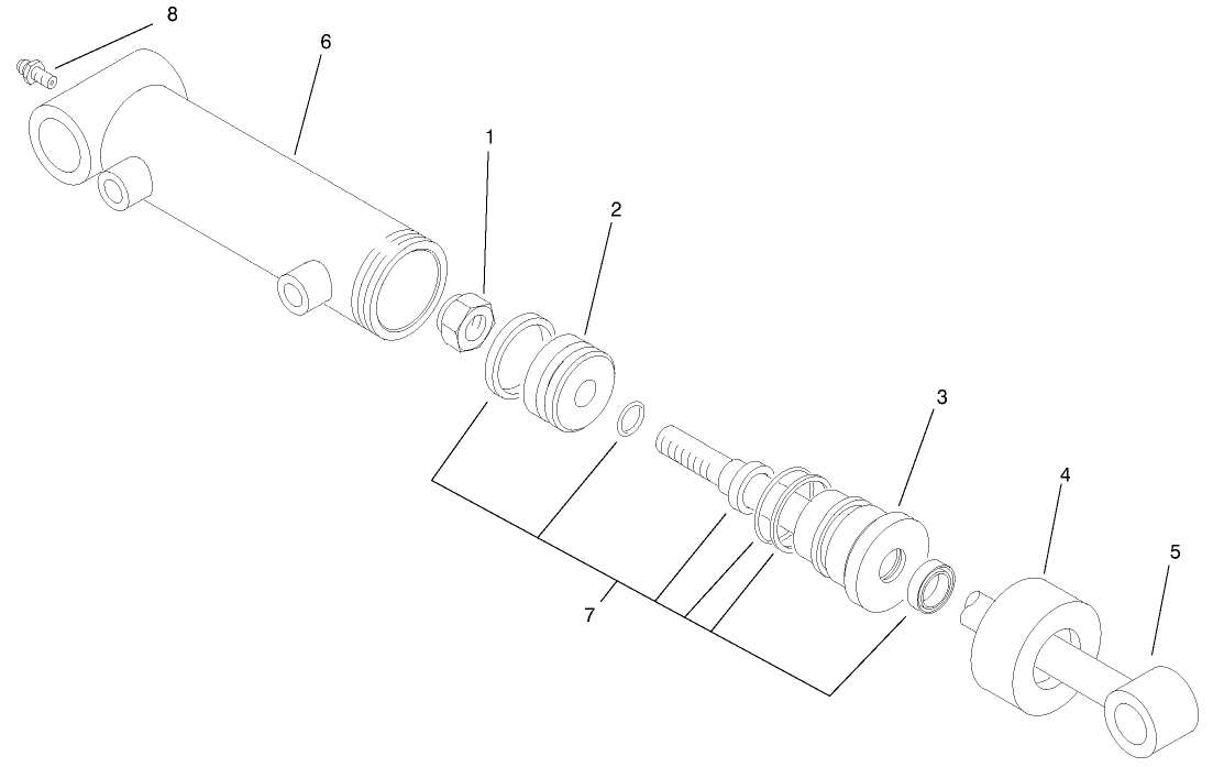 Hydraulic Cylinder Assembly No. 93-9311