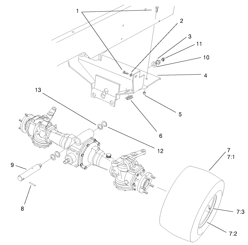 Rear Axle Support Assembly