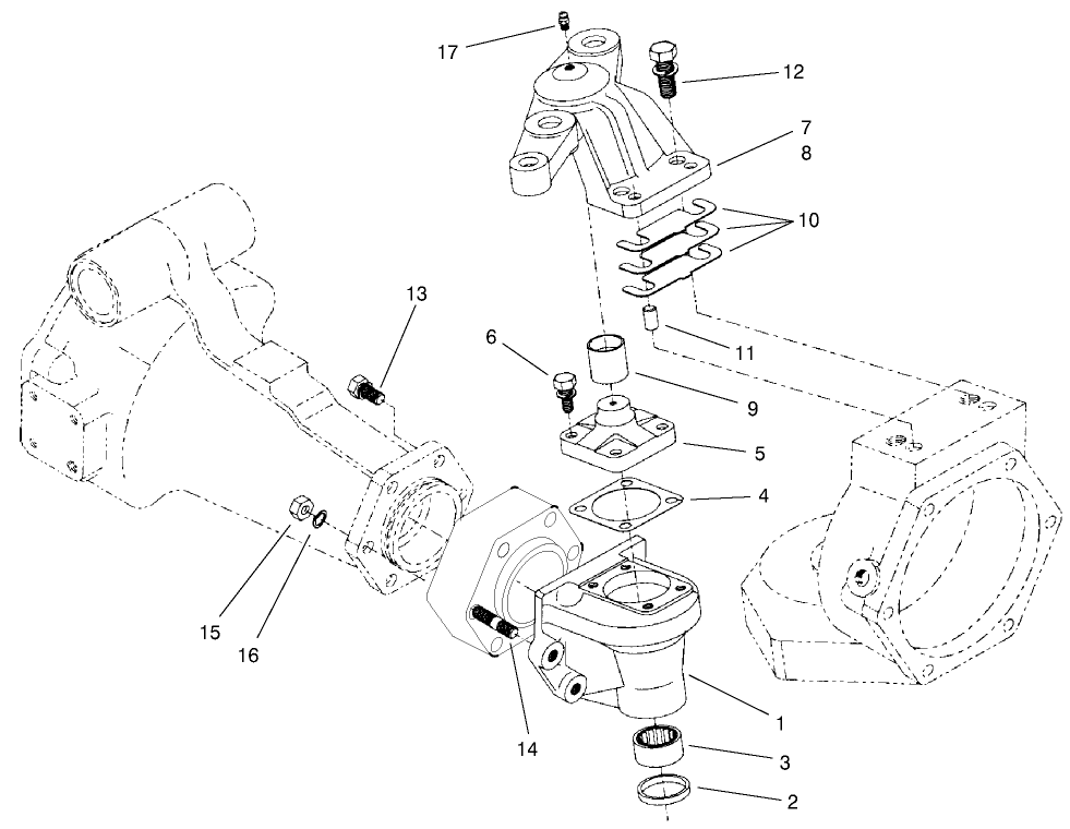 Rear Axle Assembly No. 98-3925 (continued) Bevel Gear Case Assembly