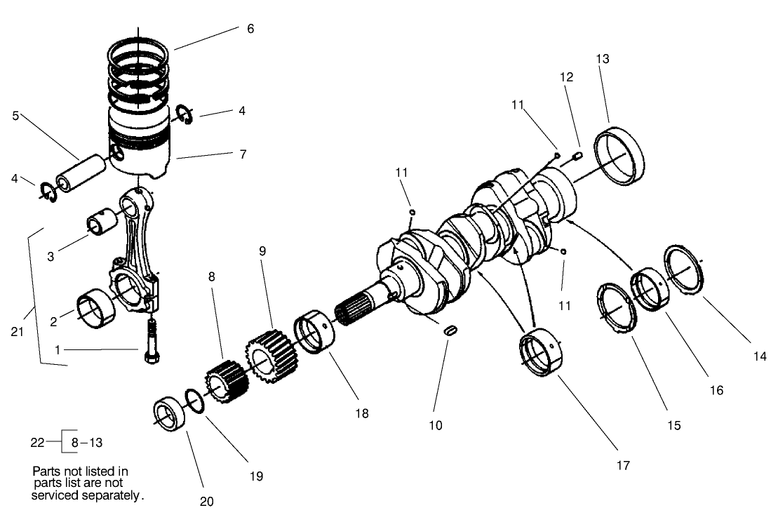 Piston And Crankshaft Assembly