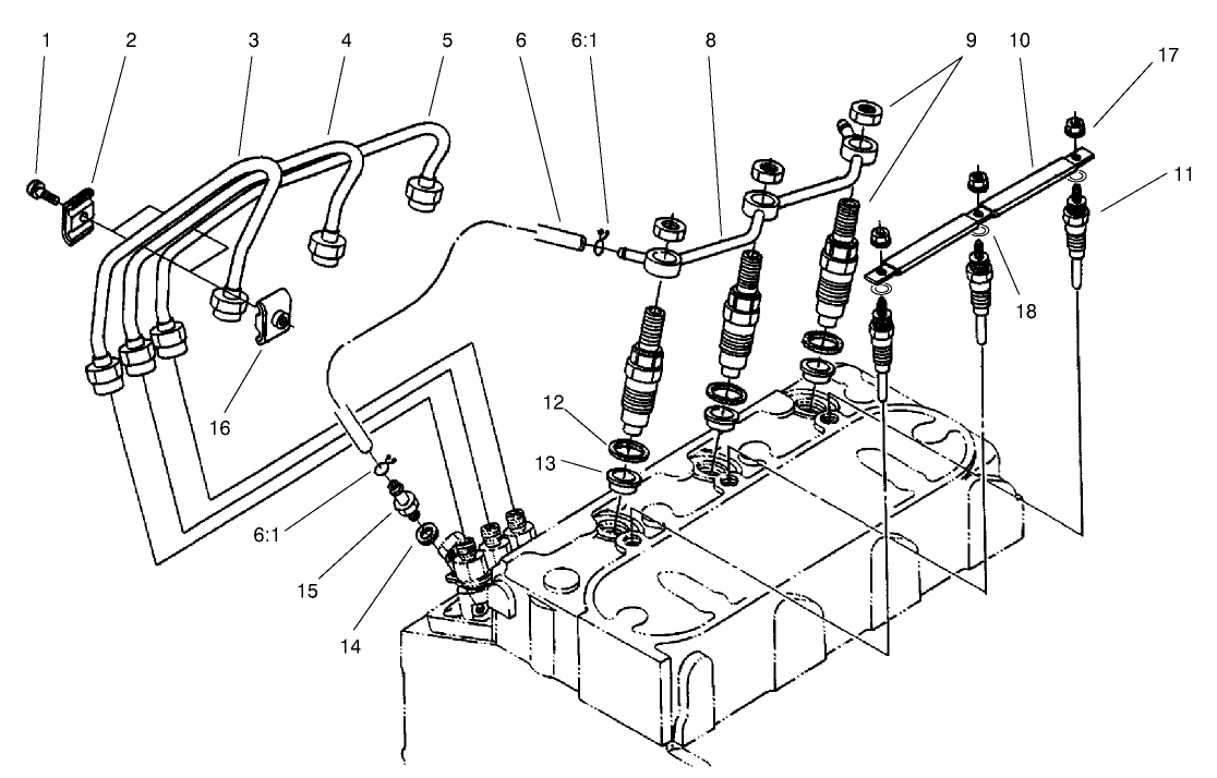 Nozzle Holder And Glow Plug Assembly