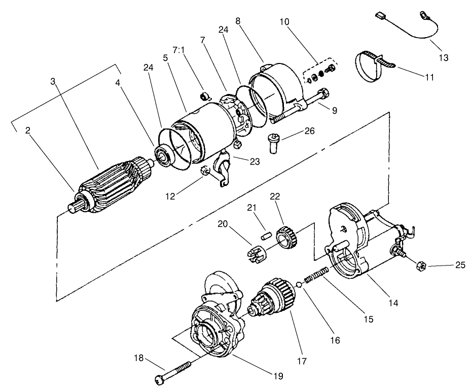 Starter Assembly No. 98-9705
