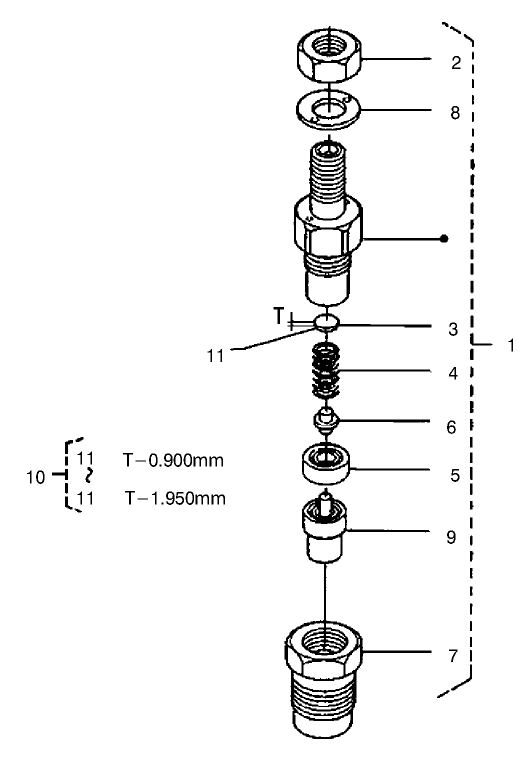 Nozzle Holder (complete Parts Continued)